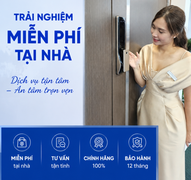 Thay thế miễn phí lắp đặt khóa cửa vân tay tại nhà bởi Timelock.vn